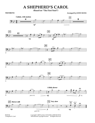 A Shepherd's Carol (Based On The First Noel) - Trombone