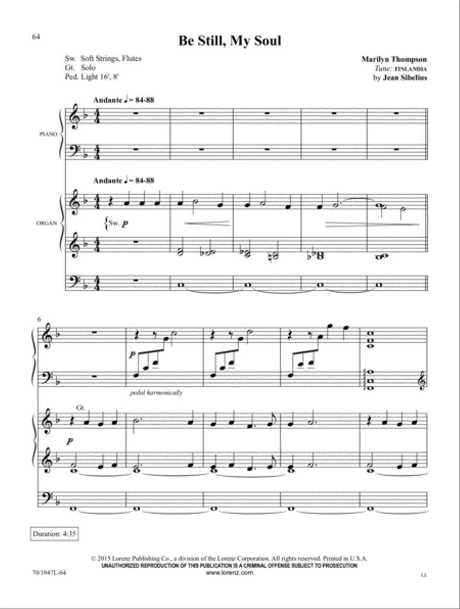 Begin the Song of Praise! Organ scores gallery preview page 26