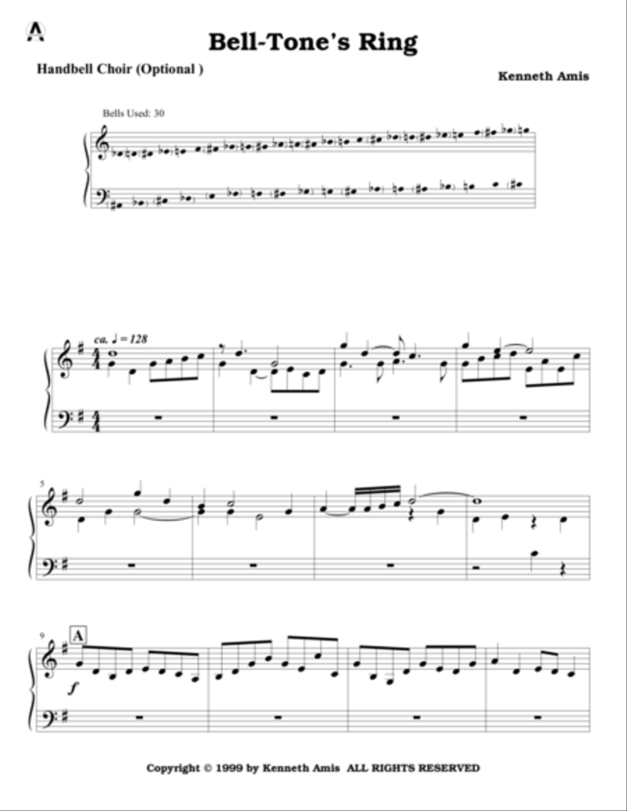 Bell-Tone’s Ring - bells part Horn scores gallery preview page 1