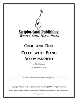 Book cover for Come and Dine for Cello