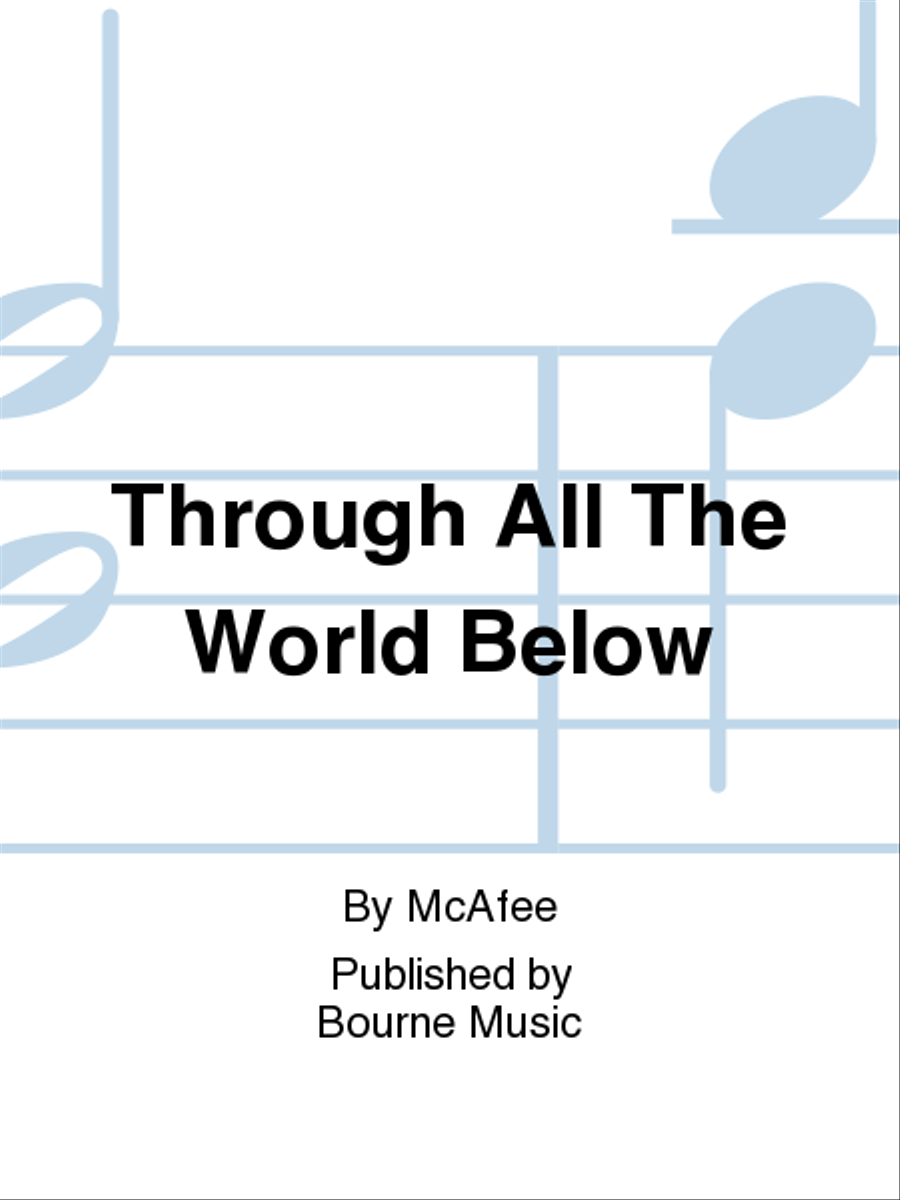 Through All The World Below 4-Part scores gallery preview page 1