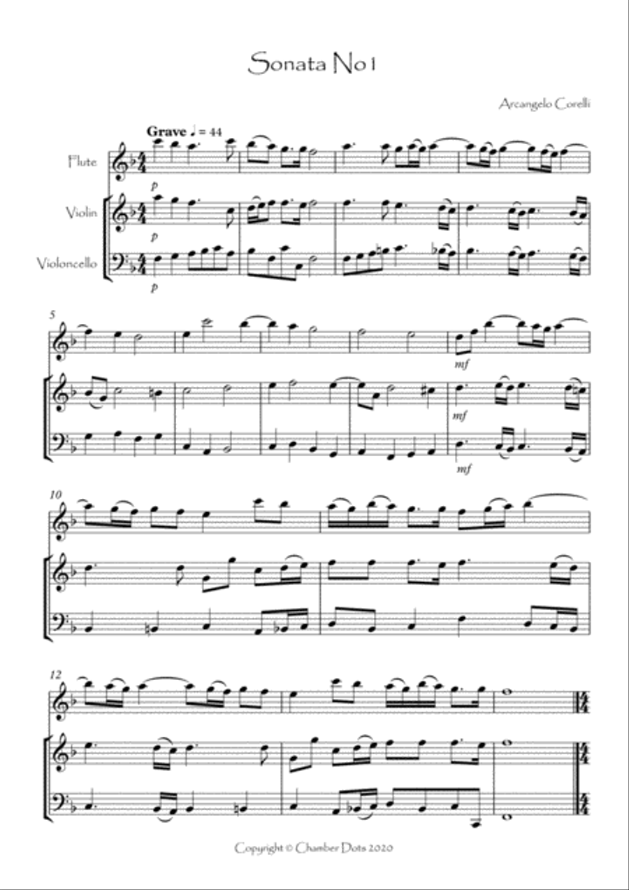 Sonata No.1 Small Ensemble scores gallery preview page 2