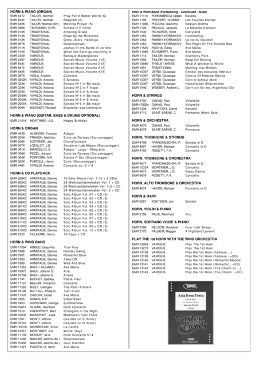 Sonata No. 6 Horn scores gallery preview page 7