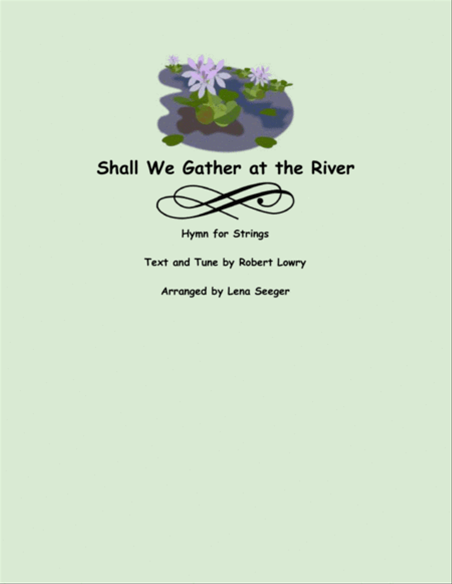 Shall We Gather at the River String Quartet scores gallery preview page 1