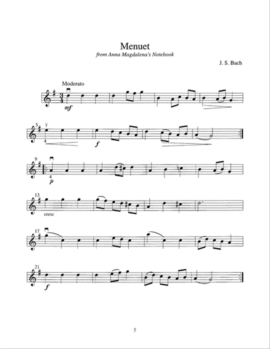 The Student Violinist: Bach Violin Solo scores gallery preview page 6