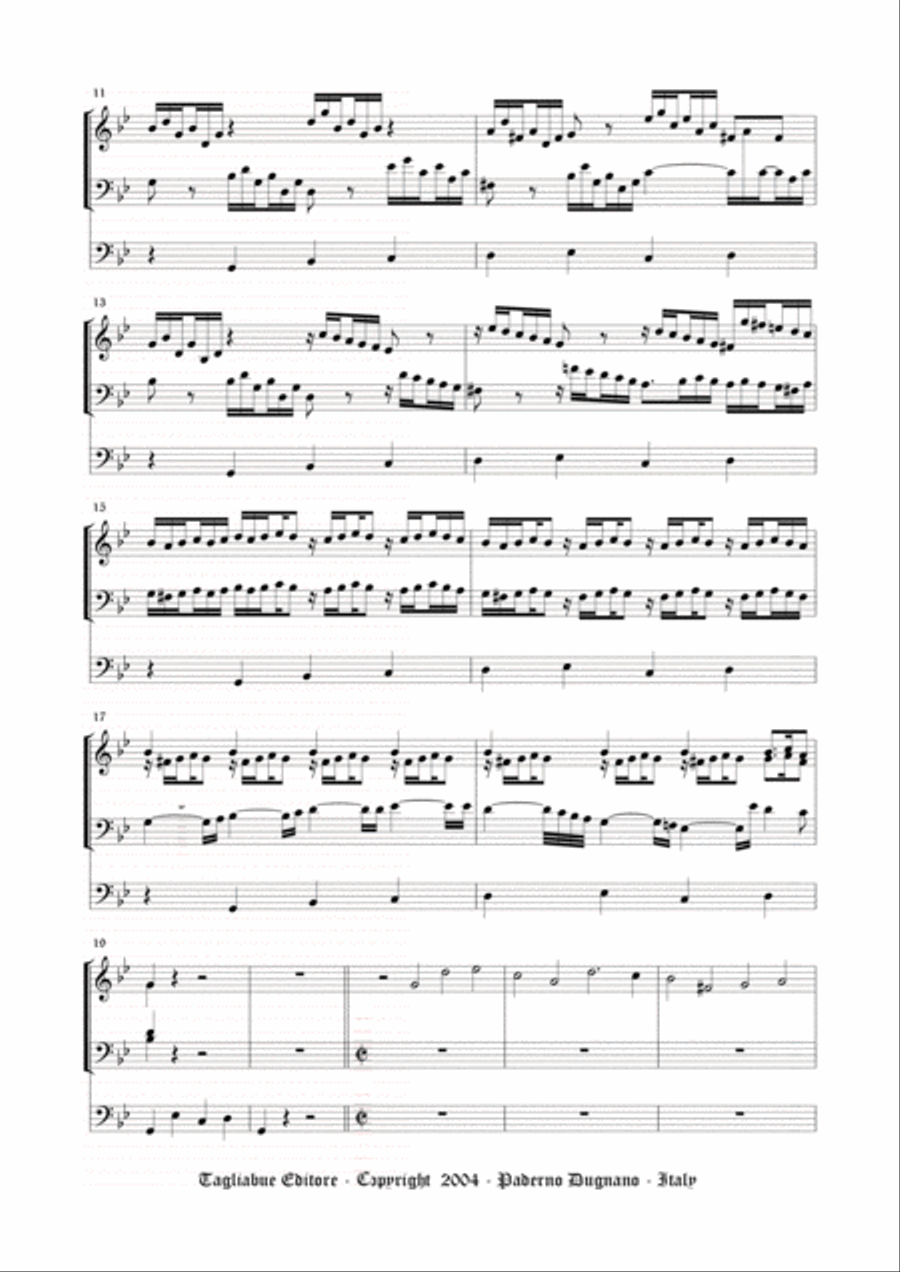 BUXTEHUDE - PRELUDE, Fugue, Allegro and Largo - BuxWV 149 - For Organ 3 staff Organ Solo scores gallery preview page 2