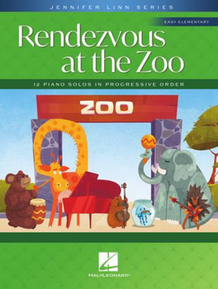Book cover for Rendezvous at the Zoo – 12 Piano Solos in Progressive Order