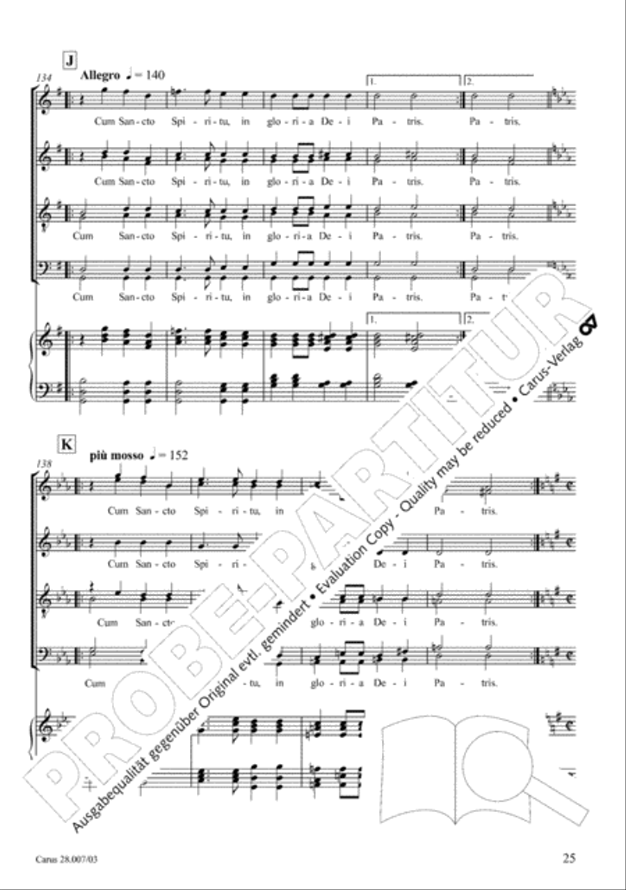 Missa latina 4-Part scores gallery preview page 26