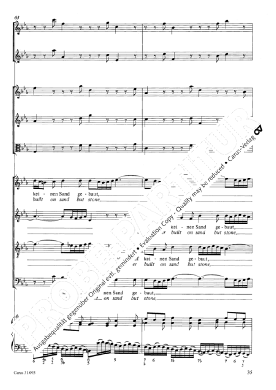 All those who seek God's sov'reign guidance (Wer nur den lieben Gott lasst walten) 4-Part scores gallery preview page 36