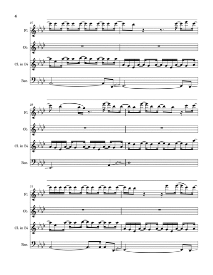Then Christ Came Woodwind Quartet scores gallery preview page 5