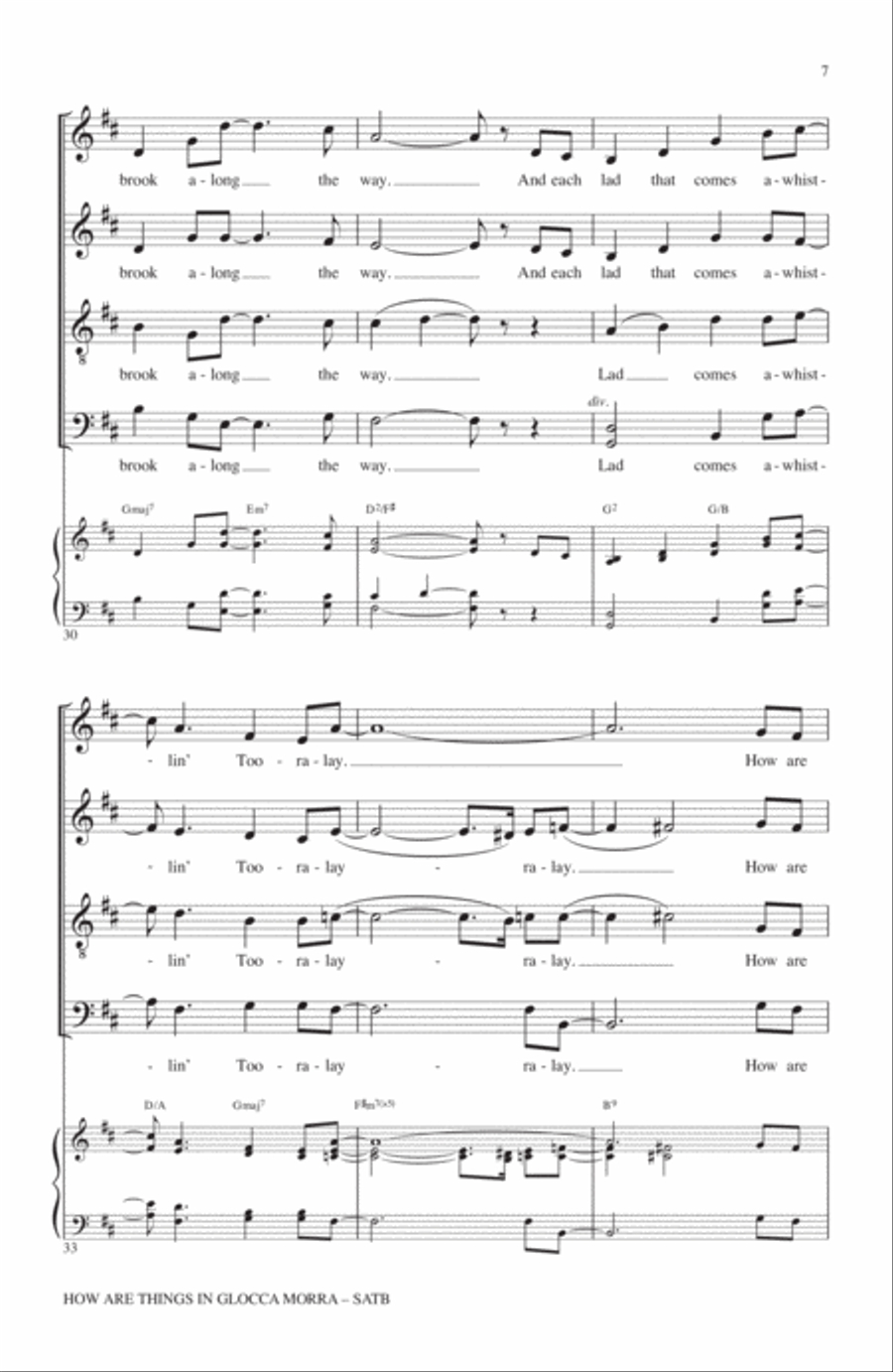 How Are Things In Glocca Morra 4-Part scores gallery preview page 6