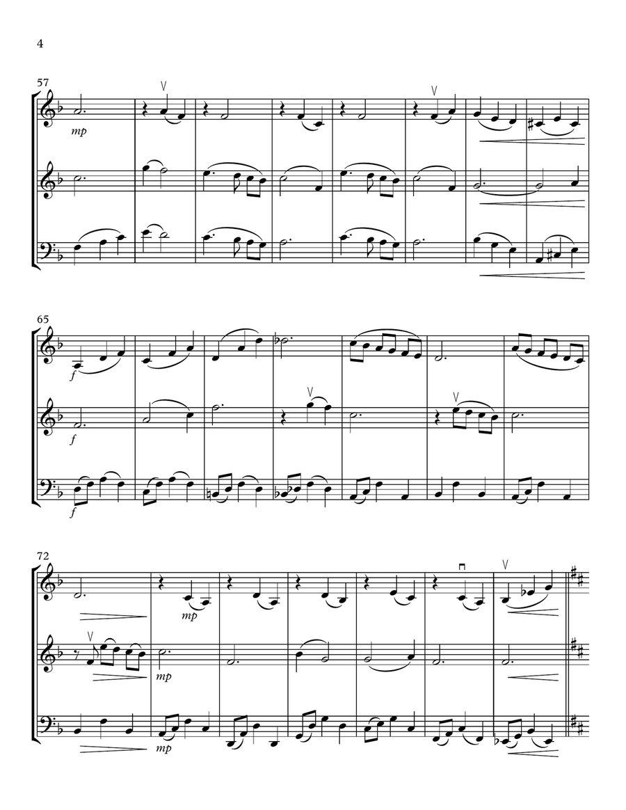 Moon River String Trio scores gallery preview page 4
