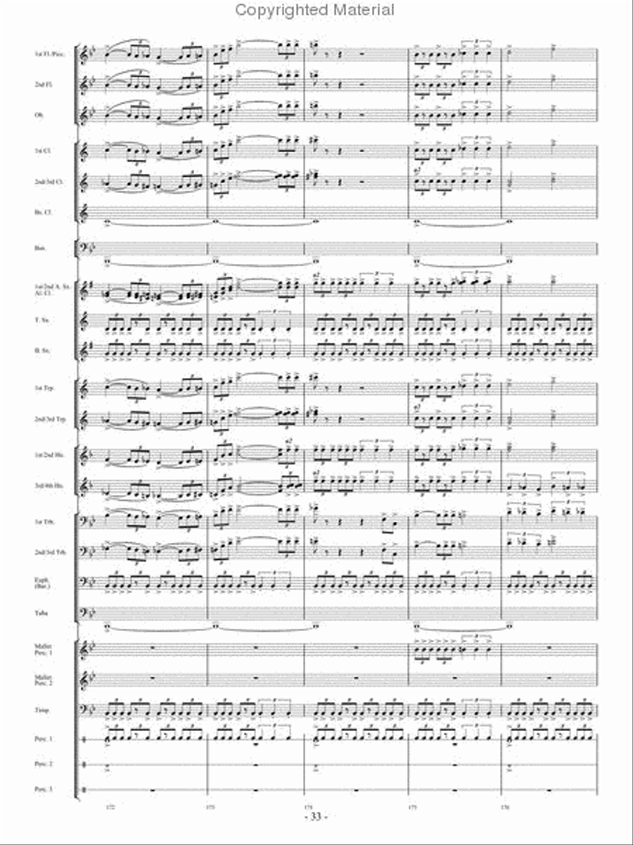 From the Eye of the Storm Concert Band scores gallery preview page 32