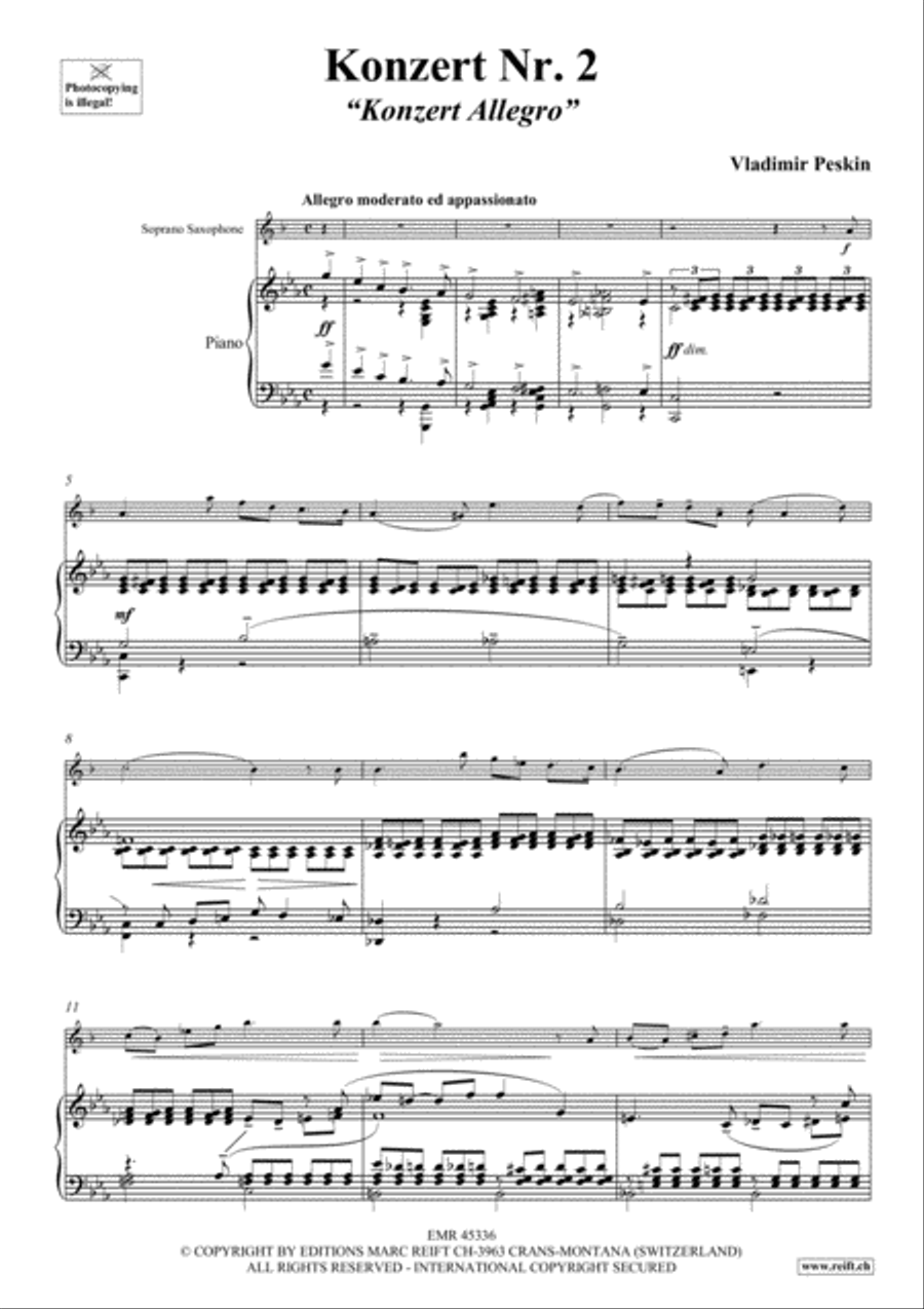 Konzert No. 2 Konzert No. 2 Soprano Saxophone scores gallery preview page 4