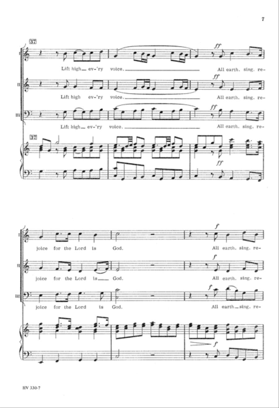 All Earth Sing Rejoice 3-Part scores gallery preview page 8