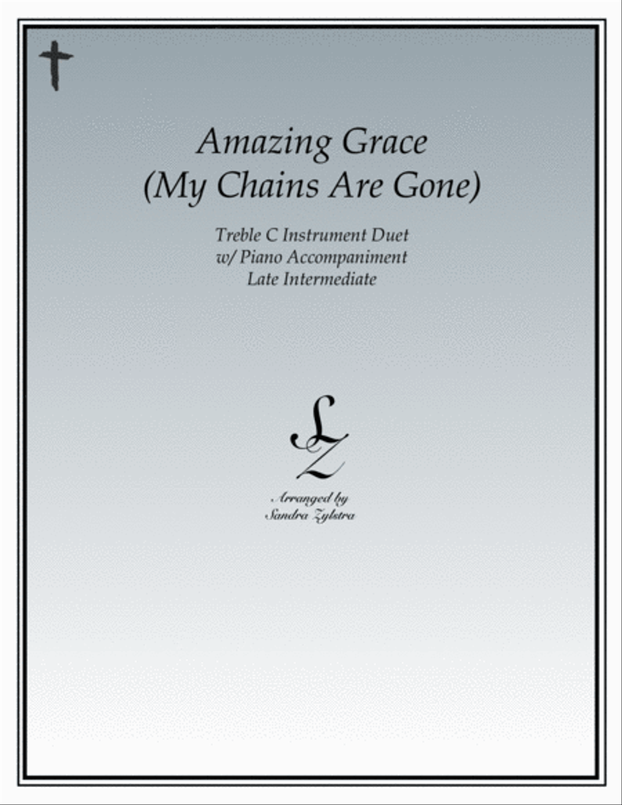 Amazing Grace (my Chains Are Gone) Piano scores gallery preview page 1