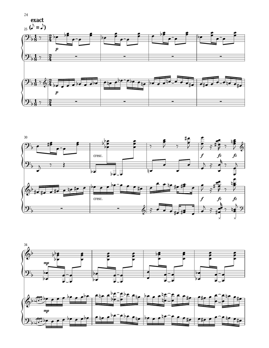 The Serpent's Kiss (for 2 Pianos) Piano Method scores gallery preview page 3