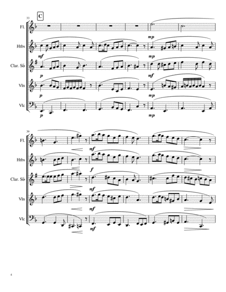 Souvenirs (Quintette, 1st Movement) Clarinet - Digital Sheet Music