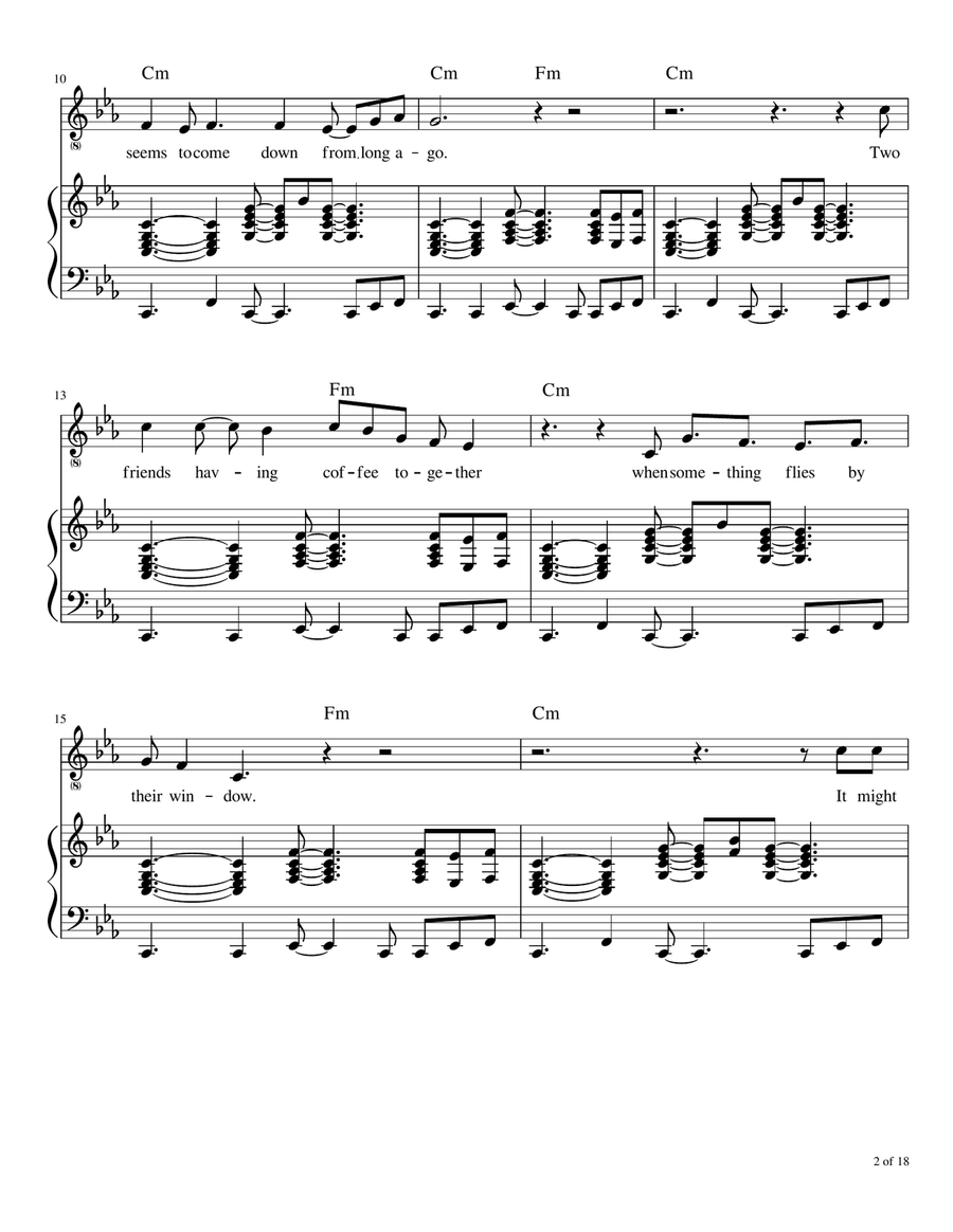 Hypnotized Piano, Vocal scores gallery preview page 3
