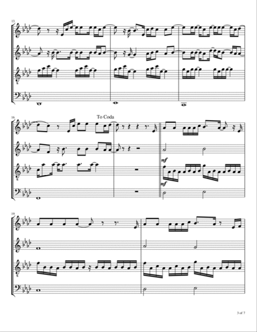 Sparrows Woodwind Quartet scores gallery preview page 4