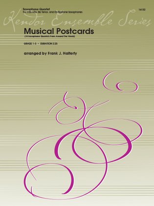 Book cover for Musical Postcards (10 Saxophone Quartets From Around The World)
