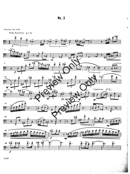 Unaccompanied Solos For Tenor Trombone, Volume 1