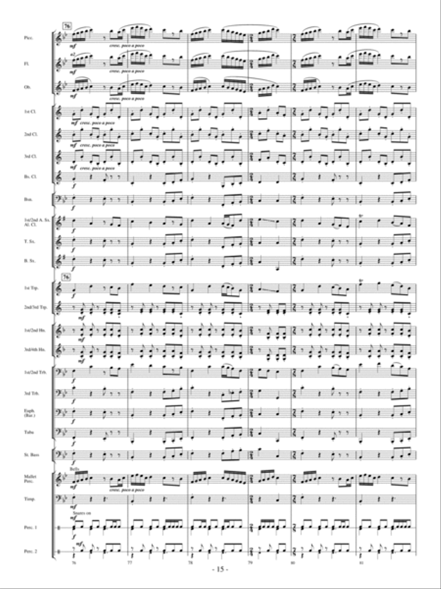 Moonscape Concert Band scores gallery preview page 14