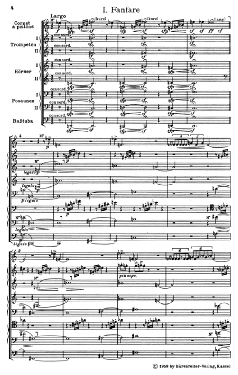 Serenade I for 8 Brass Players Horn scores gallery preview page 2