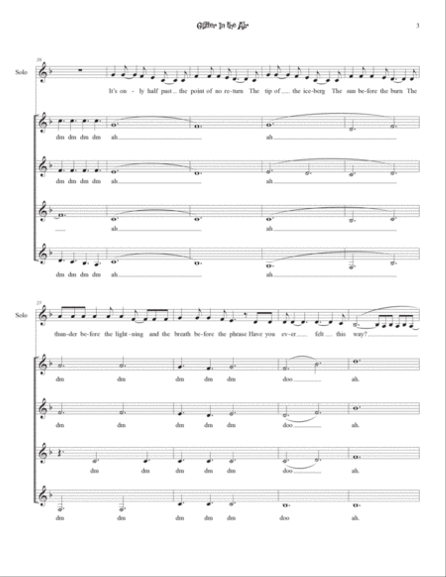 Glitter In The Air Glitter In The Air SSAA scores gallery preview page 3
