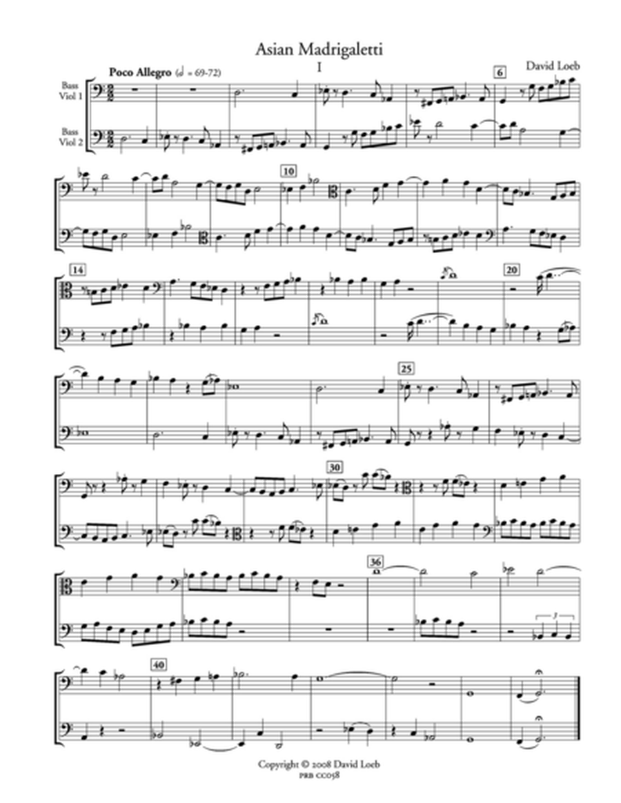 Asian Madrigaletti (2 playing scores)