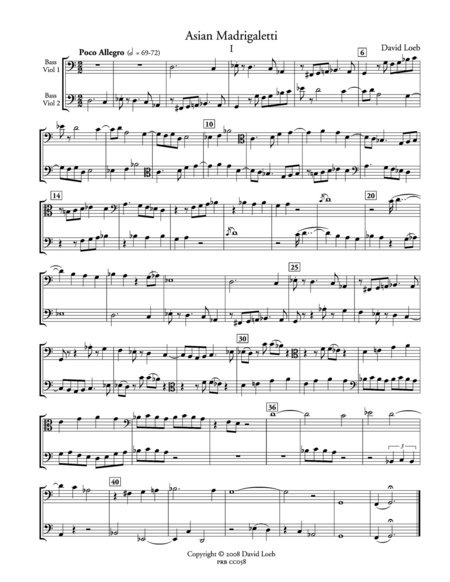 Asian Madrigaletti (2 playing scores)