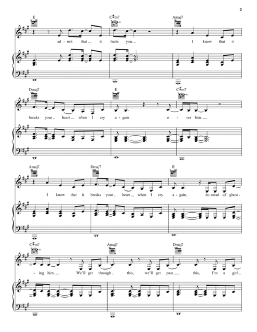 Ghostin Ghostin Piano, Vocal, Guitar scores gallery preview page 3