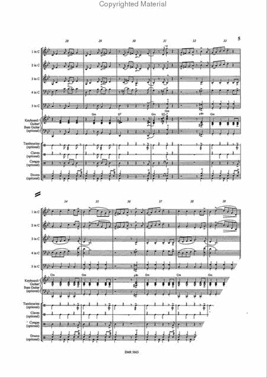 La Cumparsita La Cumparsita Brass Ensemble scores gallery preview page 5