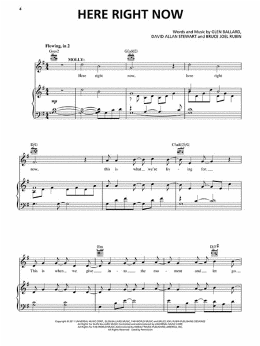 Ghost the Musical Piano, Vocal scores gallery preview page 3