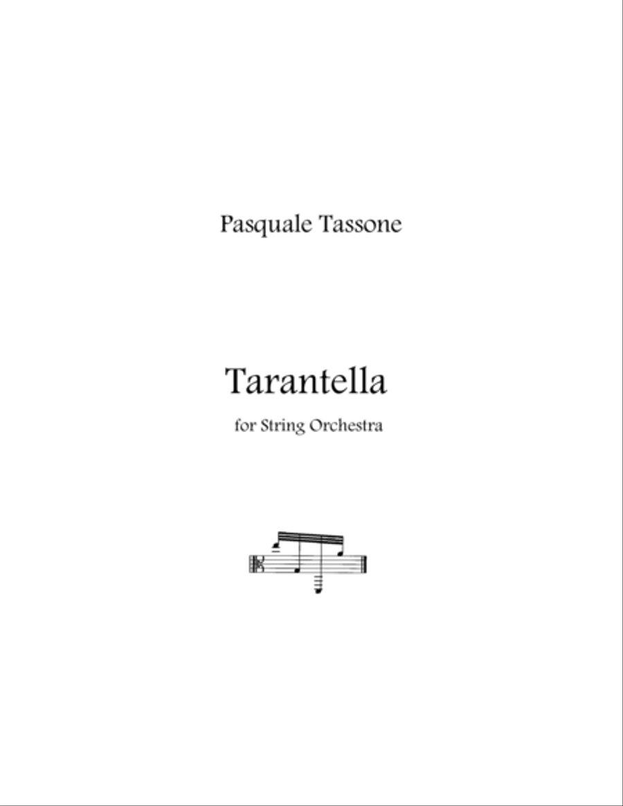 Tarantella for String Orchestra Full Orchestra scores gallery preview page 1
