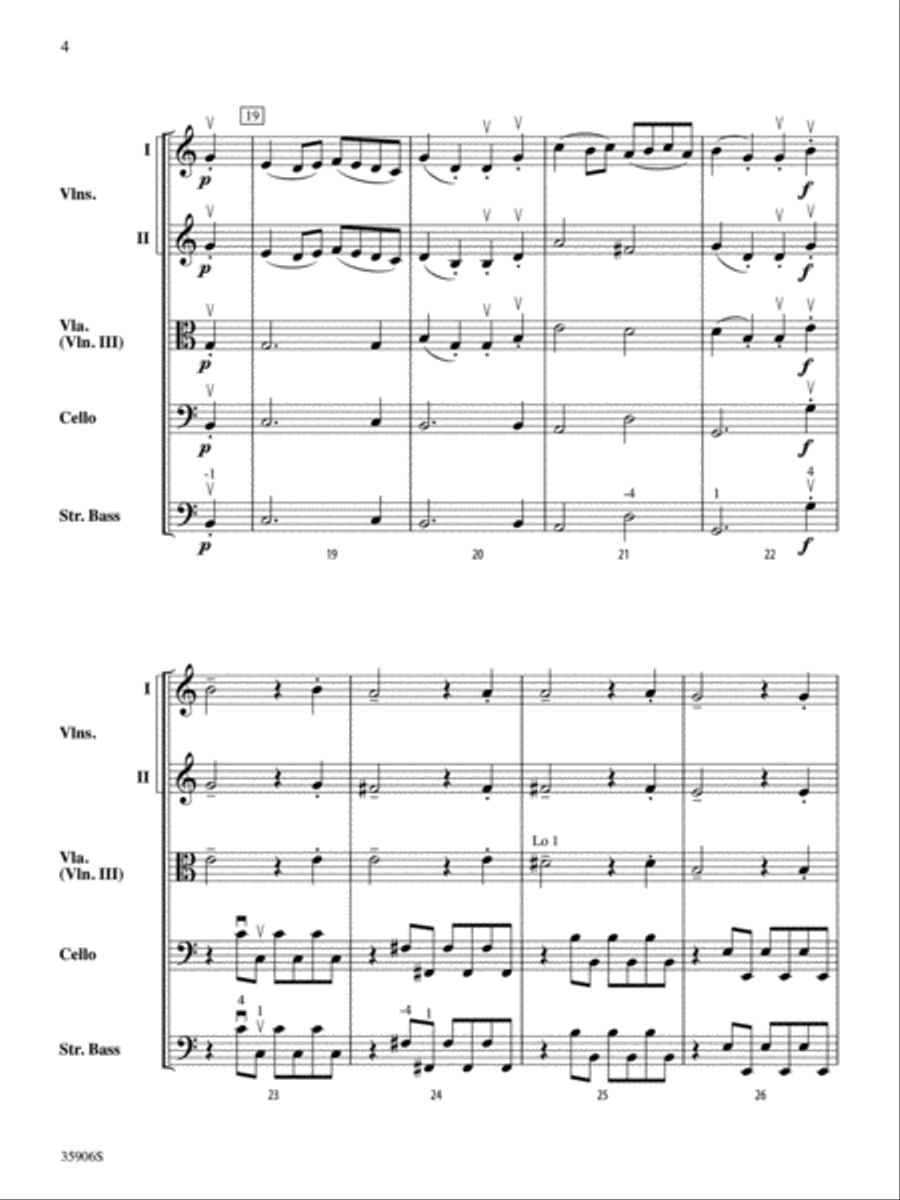 Two Baroque Dances: Score String Orchestra scores gallery preview page 4
