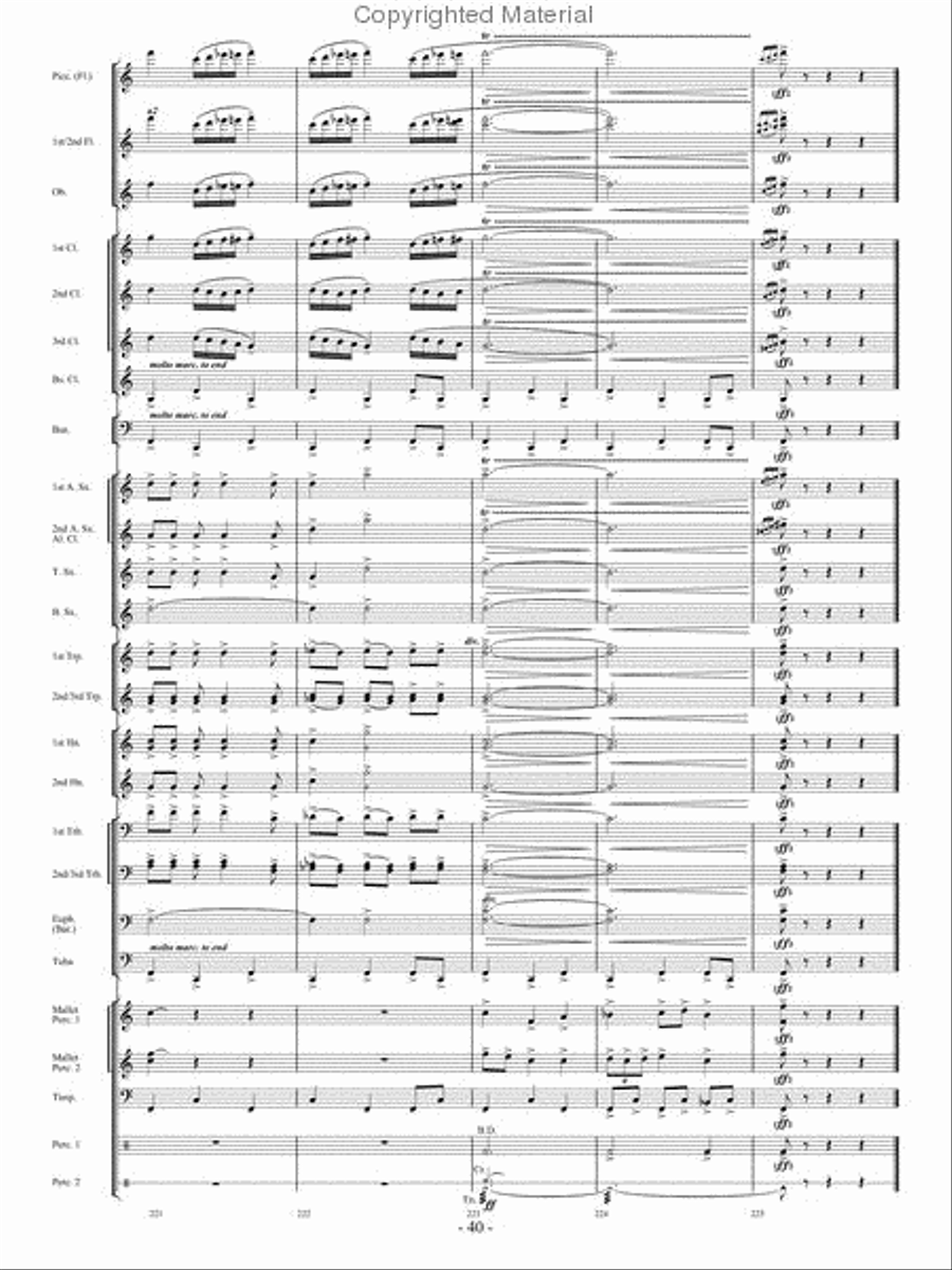 Beyond the Breaking Tides Concert Band scores gallery preview page 39