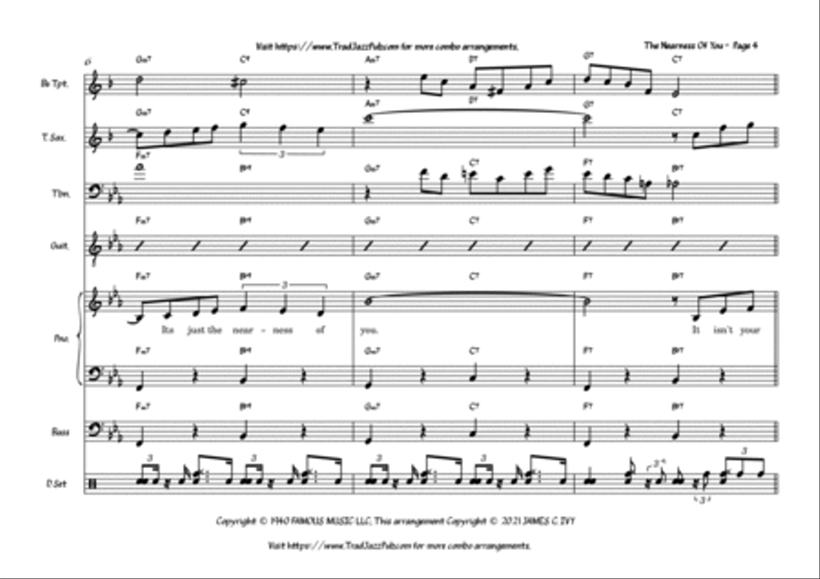 The Nearness Of You Large Ensemble scores gallery preview page 4