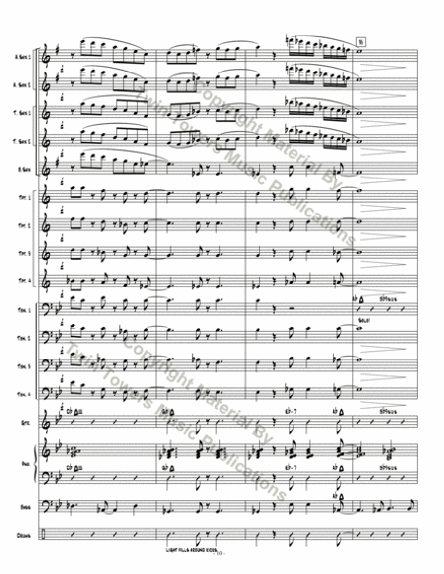 Dark Obsedian Dark Obsedian Jazz Ensemble scores gallery preview page 10
