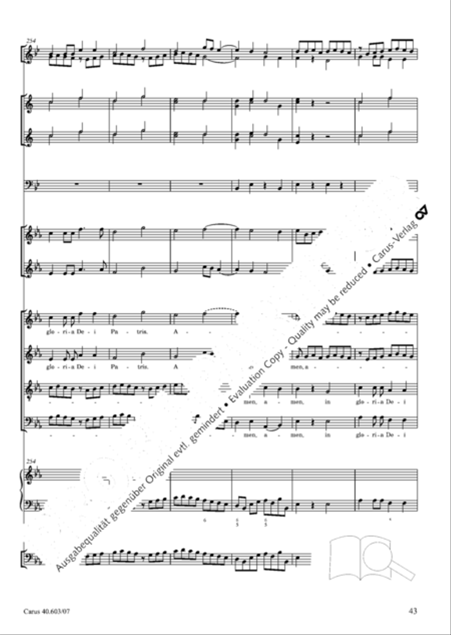 Grosse Orgelsolomesse in Es 4-Part scores gallery preview page 56