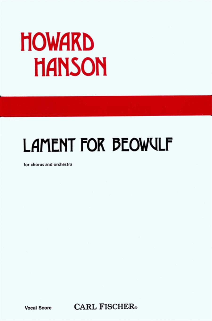 Lament For Beowulf 4-Part scores gallery preview page 1