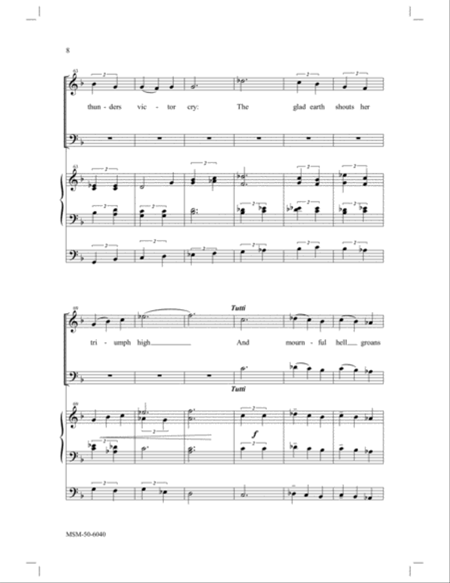 My Hope Is Arisen 4-Part scores gallery preview page 5