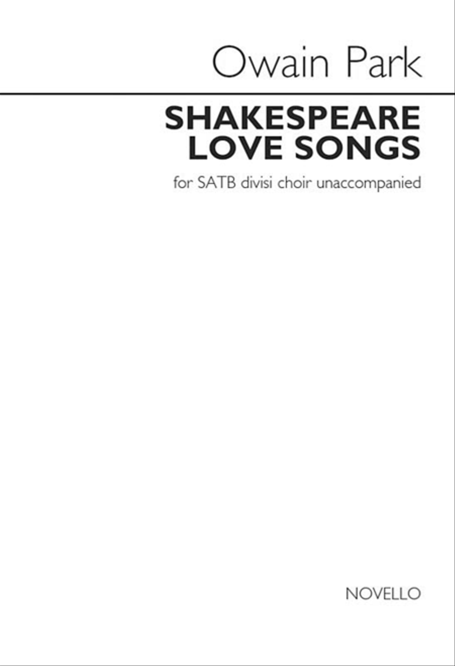 Shakespeare Love Songs 4-Part scores gallery preview page 1