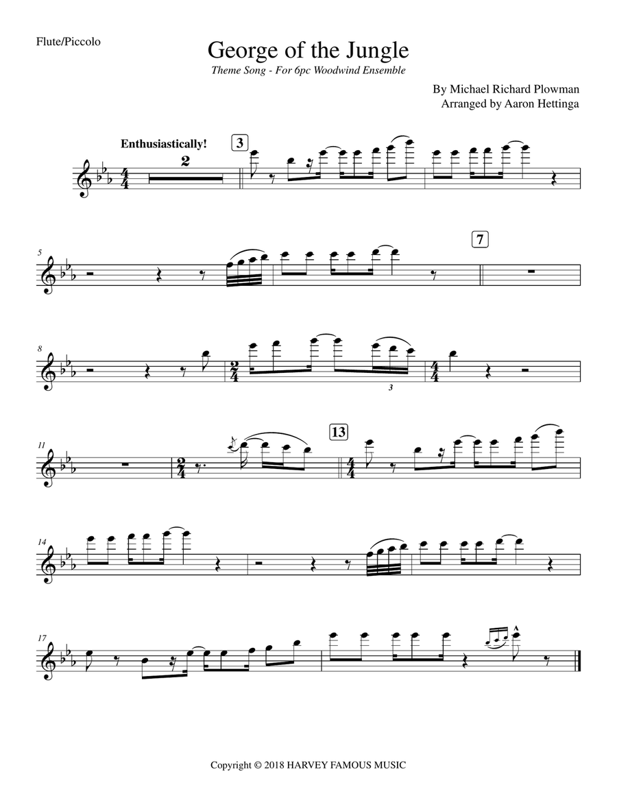 George Of The Jungle Small Ensemble scores gallery preview page 5