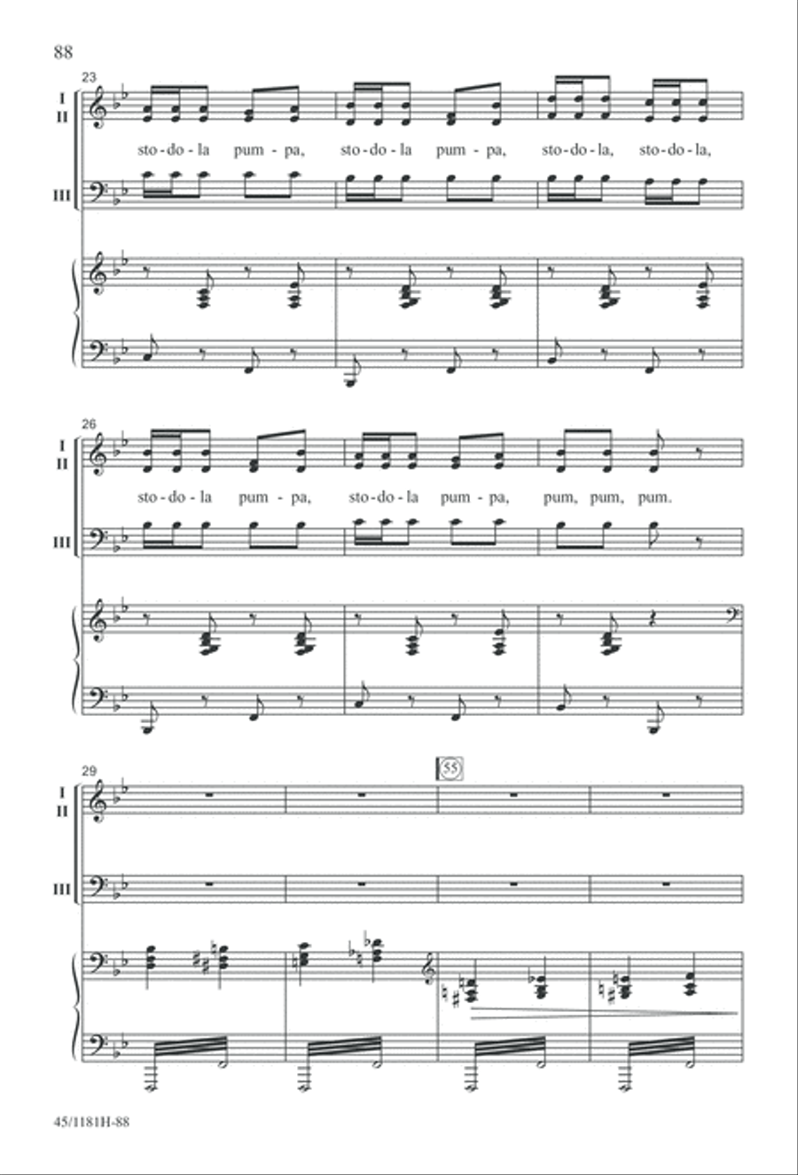 Contemporary Choral Classics 3-Part scores gallery preview page 88