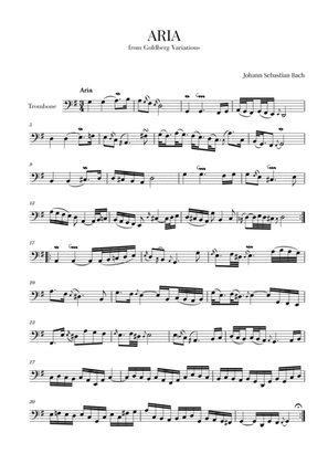 Aria (from Goldberg Variations - BWV 988) for Trombone