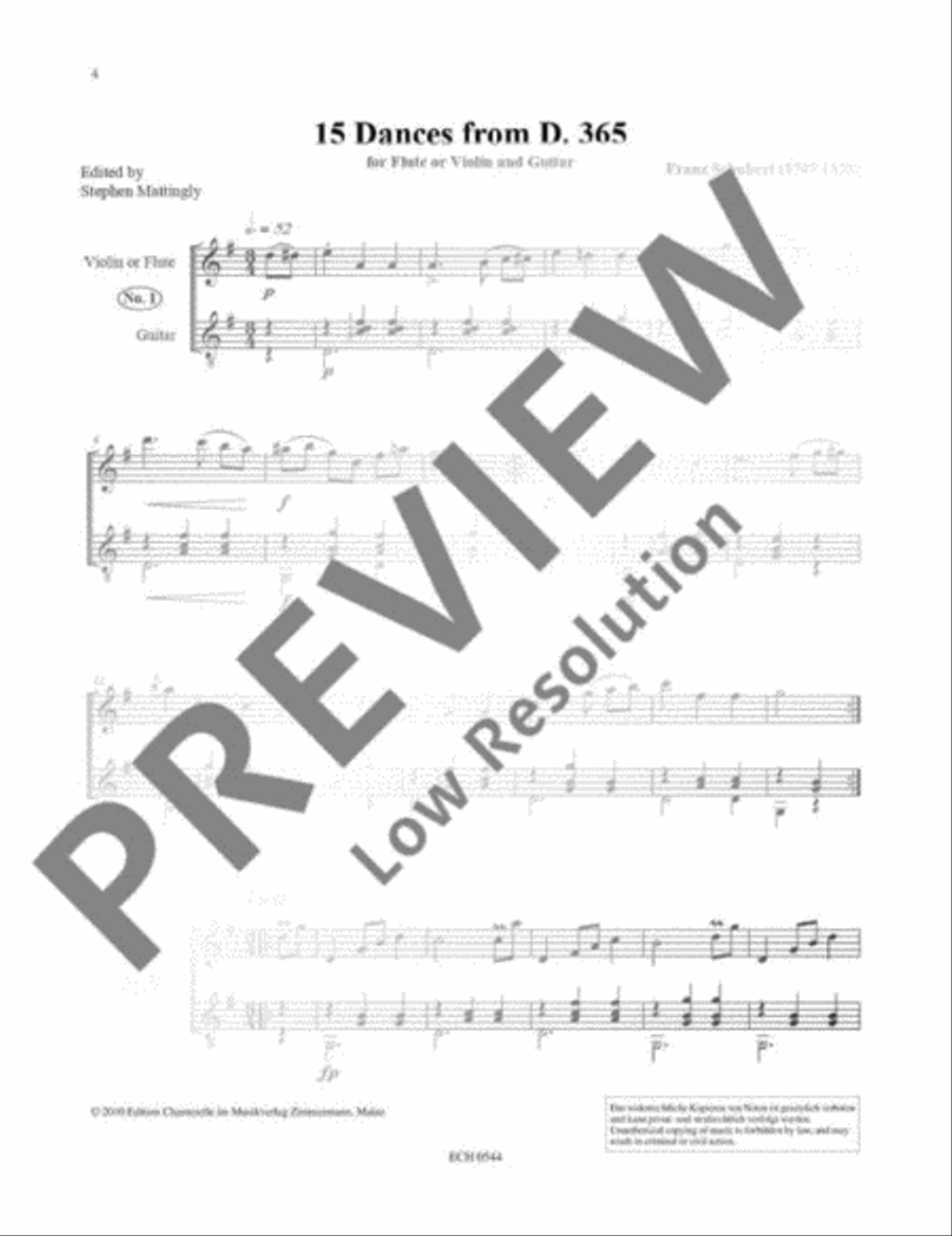 15 Original Dances 15 Original Dances Flute scores gallery preview page 5