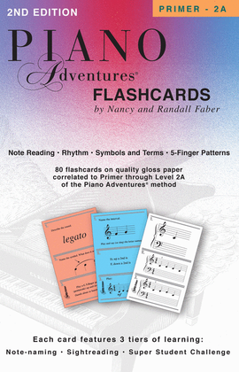 Book cover for Piano Adventures Flashcards In-a-Box