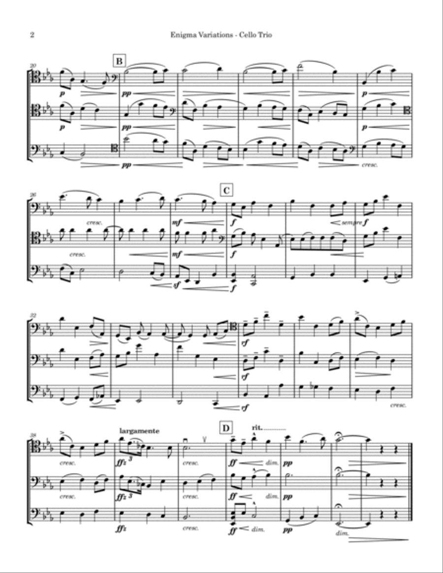 Enigma Variations - Nimrod String Trio scores gallery preview page 2