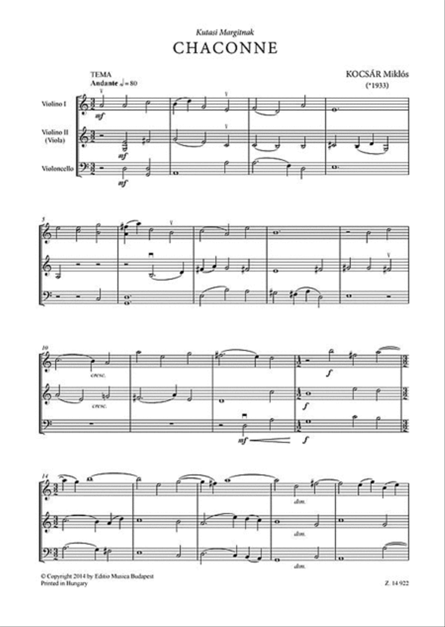 Chaconne per archi String Orchestra scores gallery preview page 4